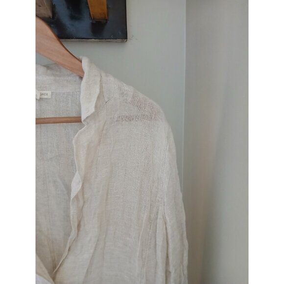 Eileen Fisher 100% Linen Blazer Jacket - Picture 3 of 10